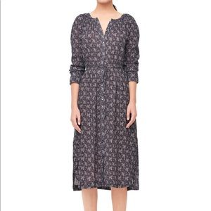 La Vie Rebecca Taylor Angelique Leaves Lux Dress S